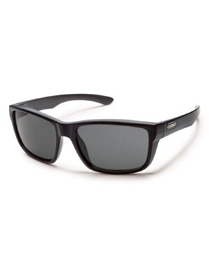 Suncloud Mayor Sunglasses Polarized in Matte Black with Grey